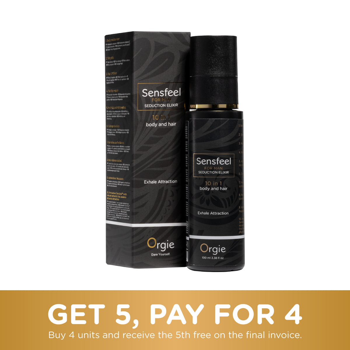 Sensfeel Seduction Elixir 10 in 1 for Man - Pheromone Booster